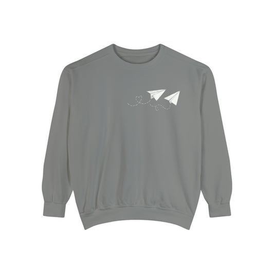 Paper Airplanes Comfort Colors Sweatshirt