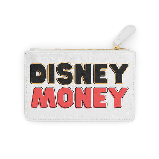 Mini Clutch — "Disney Money" Coin Purse, Cute Theme Park Wallet