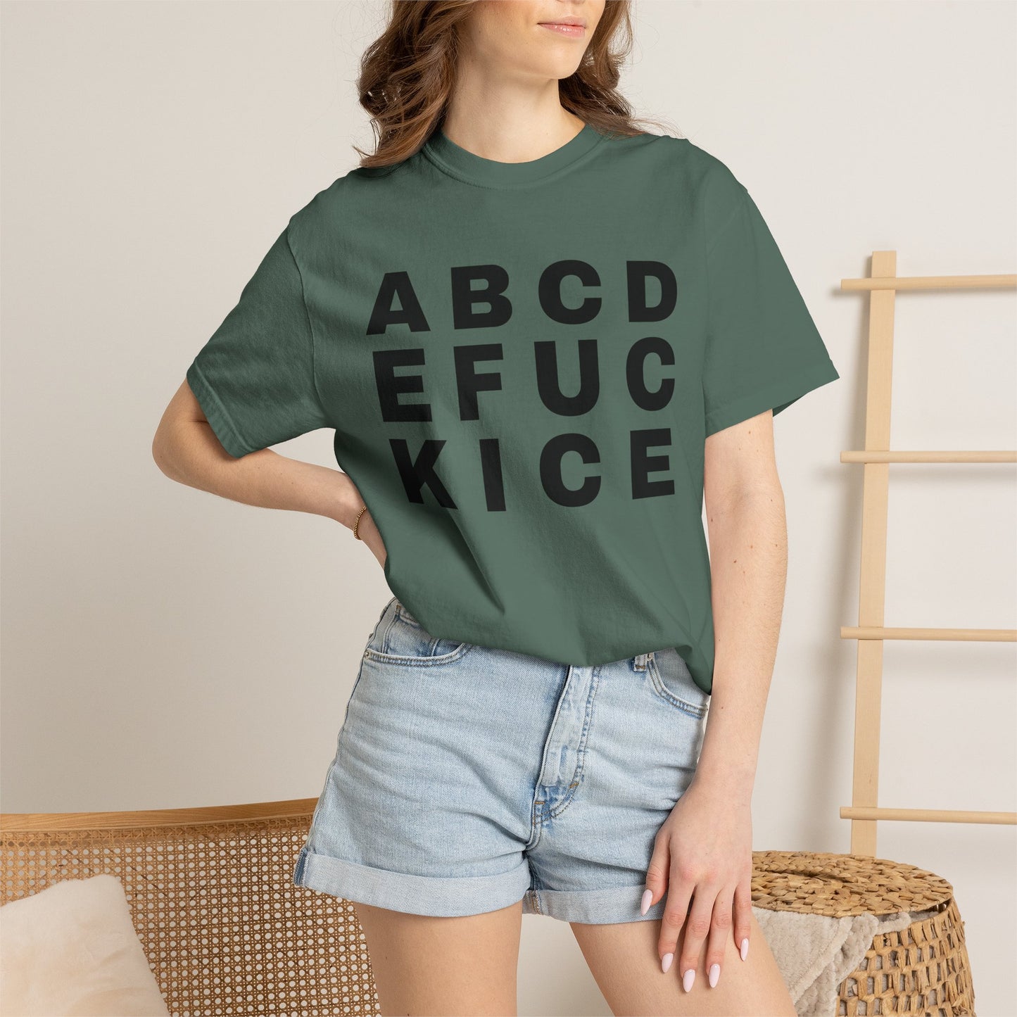T-Shirt — 'Alphabet F***' Bold Graphic Tee (Edgy Wordplay, Streetwear Style)