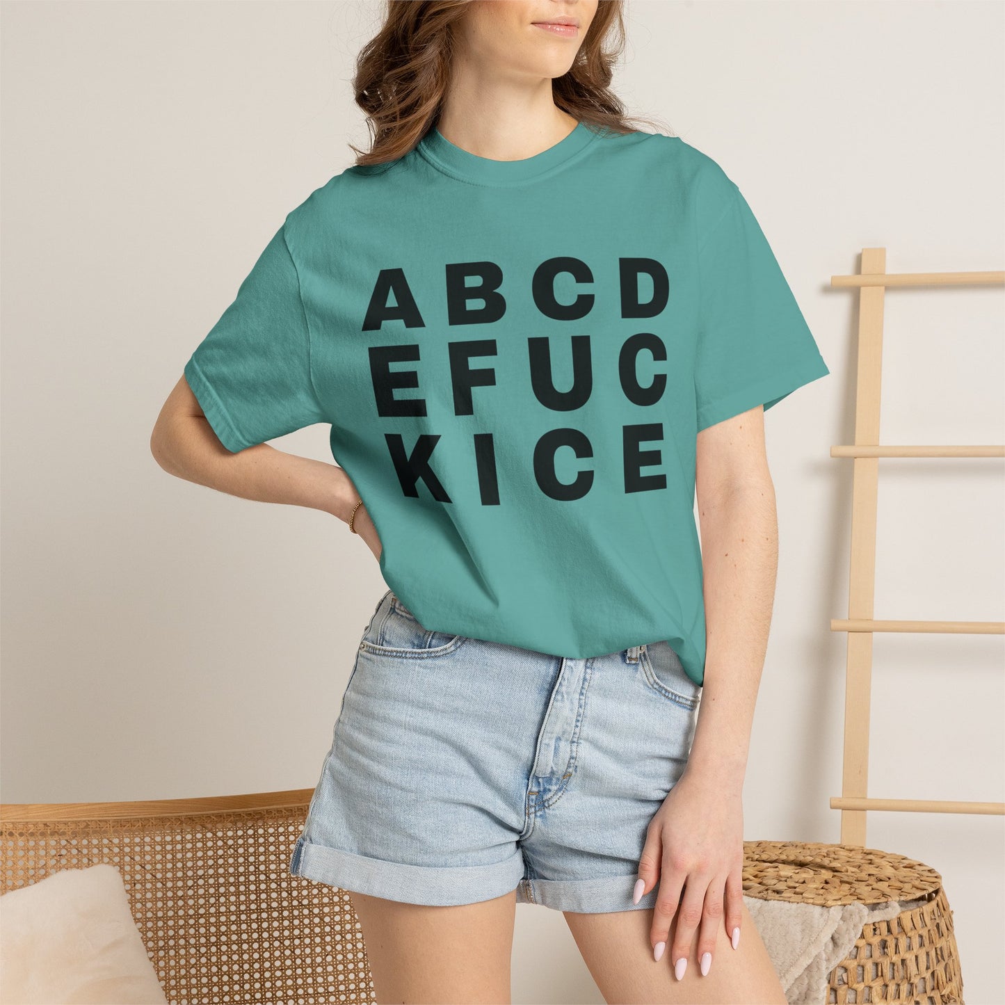 T-Shirt — 'Alphabet F***' Bold Graphic Tee (Edgy Wordplay, Streetwear Style)