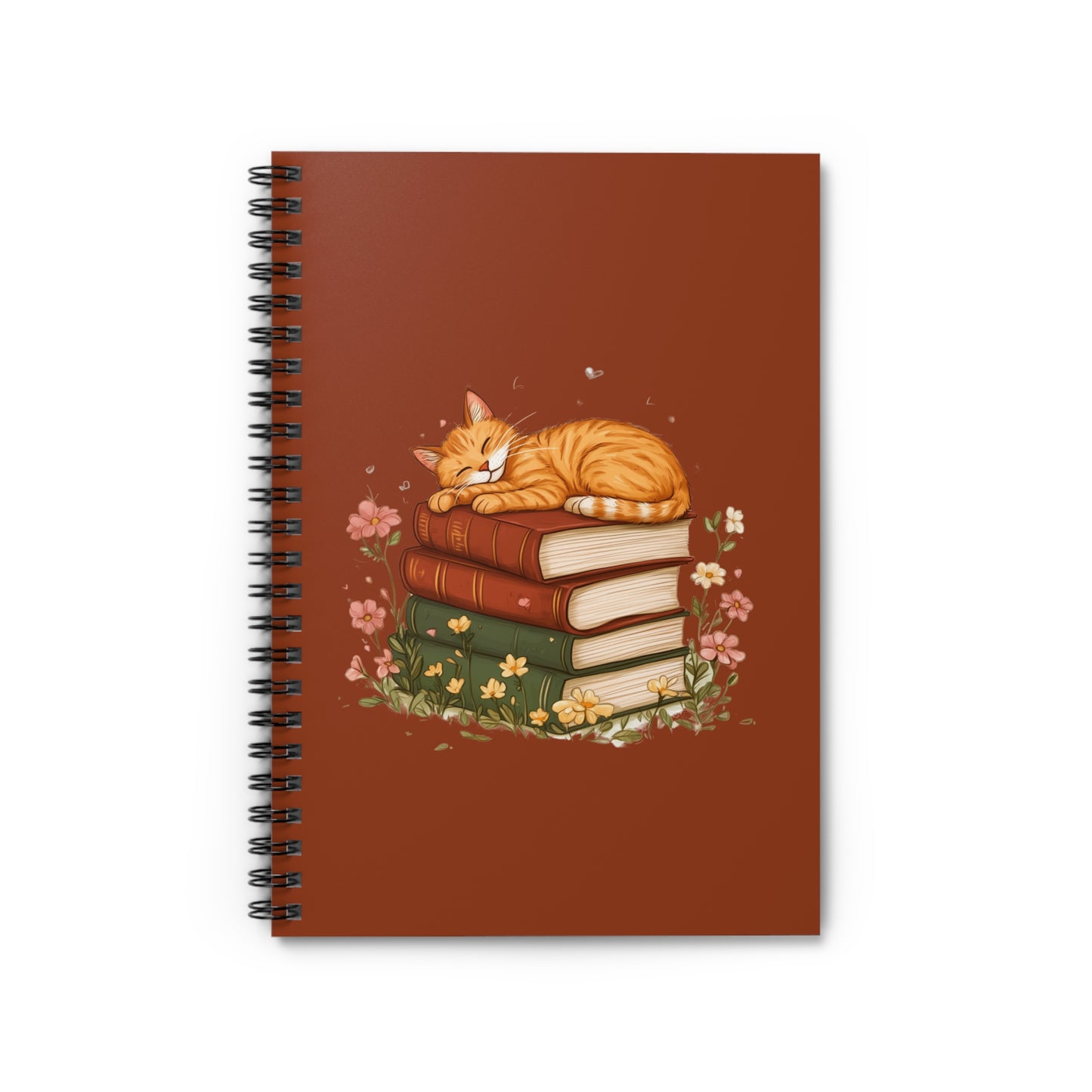 Cozy Cat Spiral Notebook - Cute Design for Cat Lovers, Perfect for Journaling and Note-taking