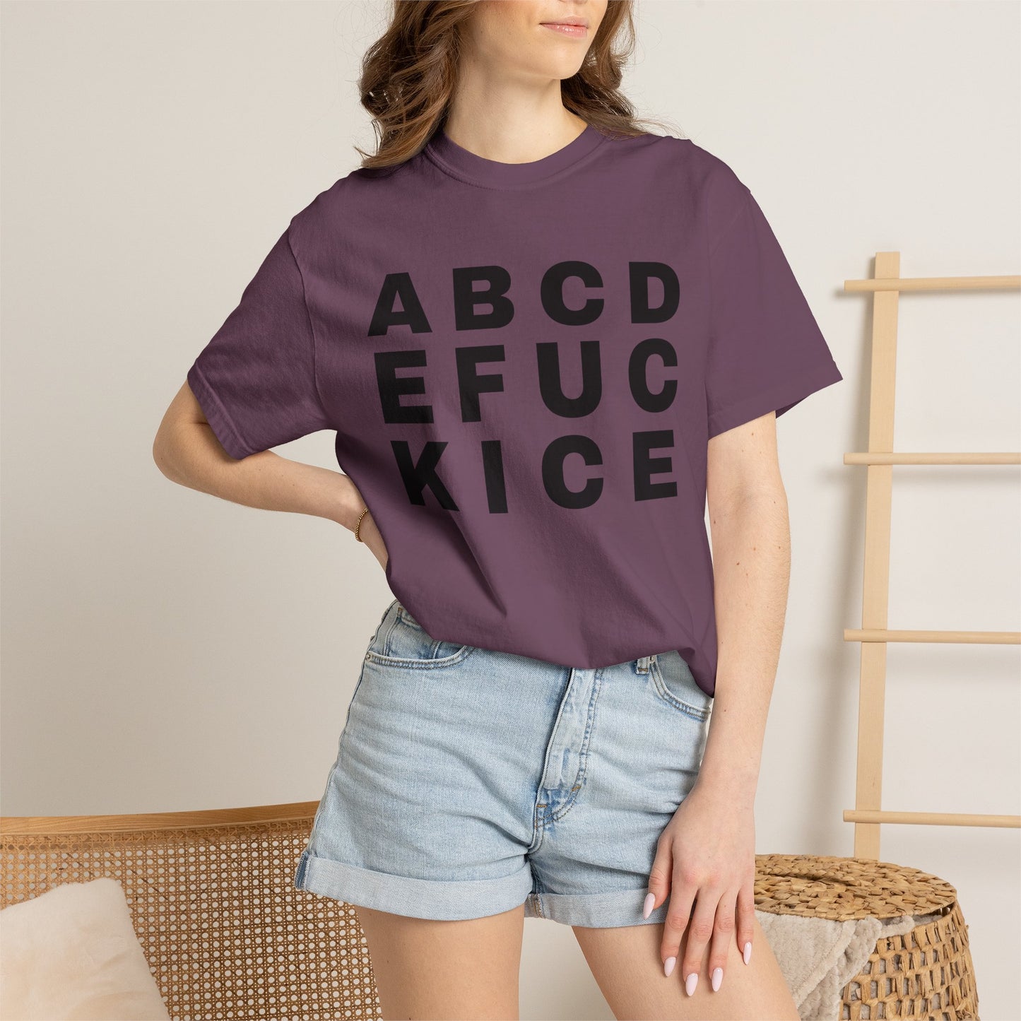 T-Shirt — 'Alphabet F***' Bold Graphic Tee (Edgy Wordplay, Streetwear Style)