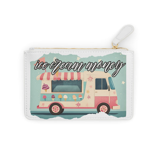 Ice Cream Money Mini Clutch — Retro Ice Cream Truck Coin Purse