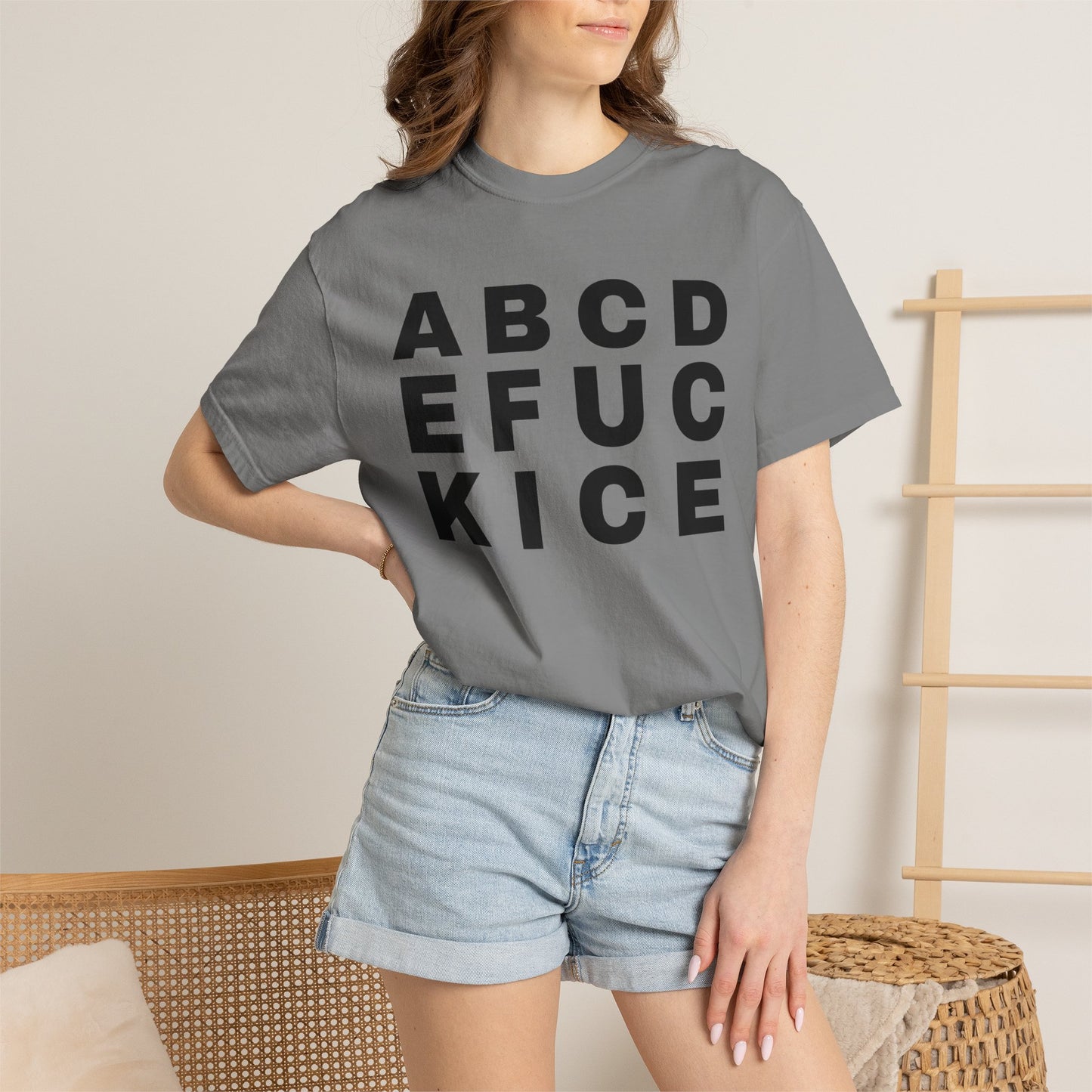 T-Shirt — 'Alphabet F***' Bold Graphic Tee (Edgy Wordplay, Streetwear Style)