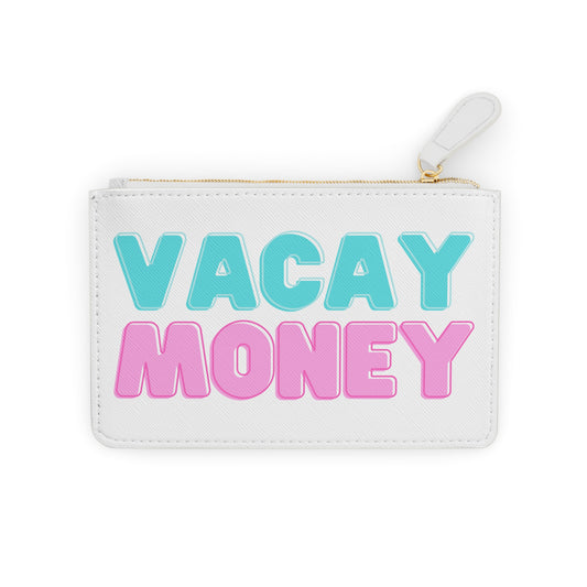 Vacay Money Mini Clutch — Travel Cash & Card Pouch