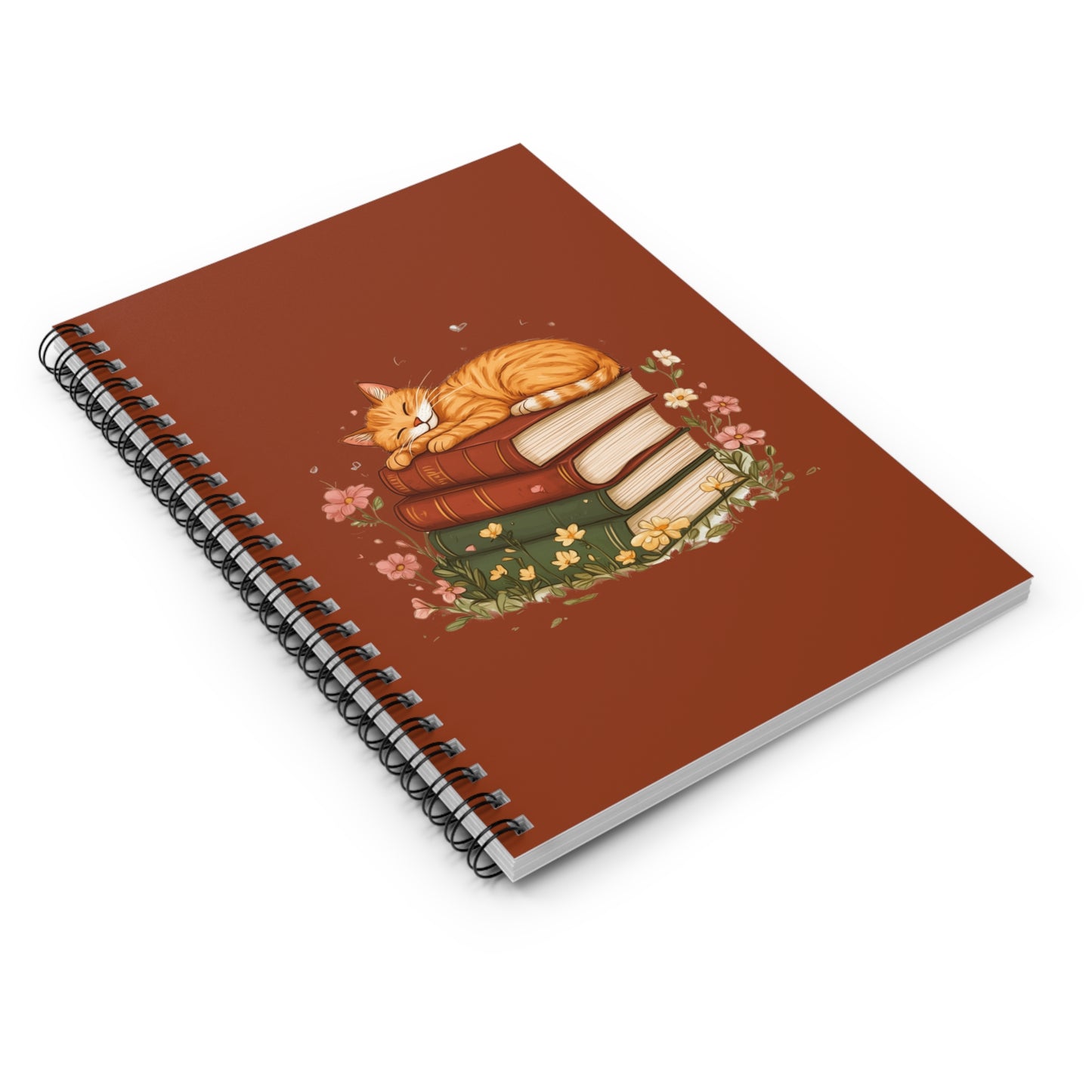 Cozy Cat Spiral Notebook - Cute Design for Cat Lovers, Perfect for Journaling and Note-taking